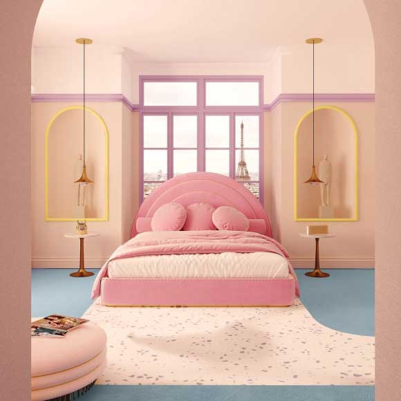رنگ گرم اتاق خواب