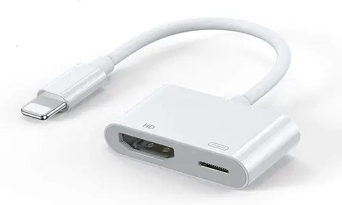 اتصال گوشی آیفون به تلویزیون با آداپتور Lightening digital AV